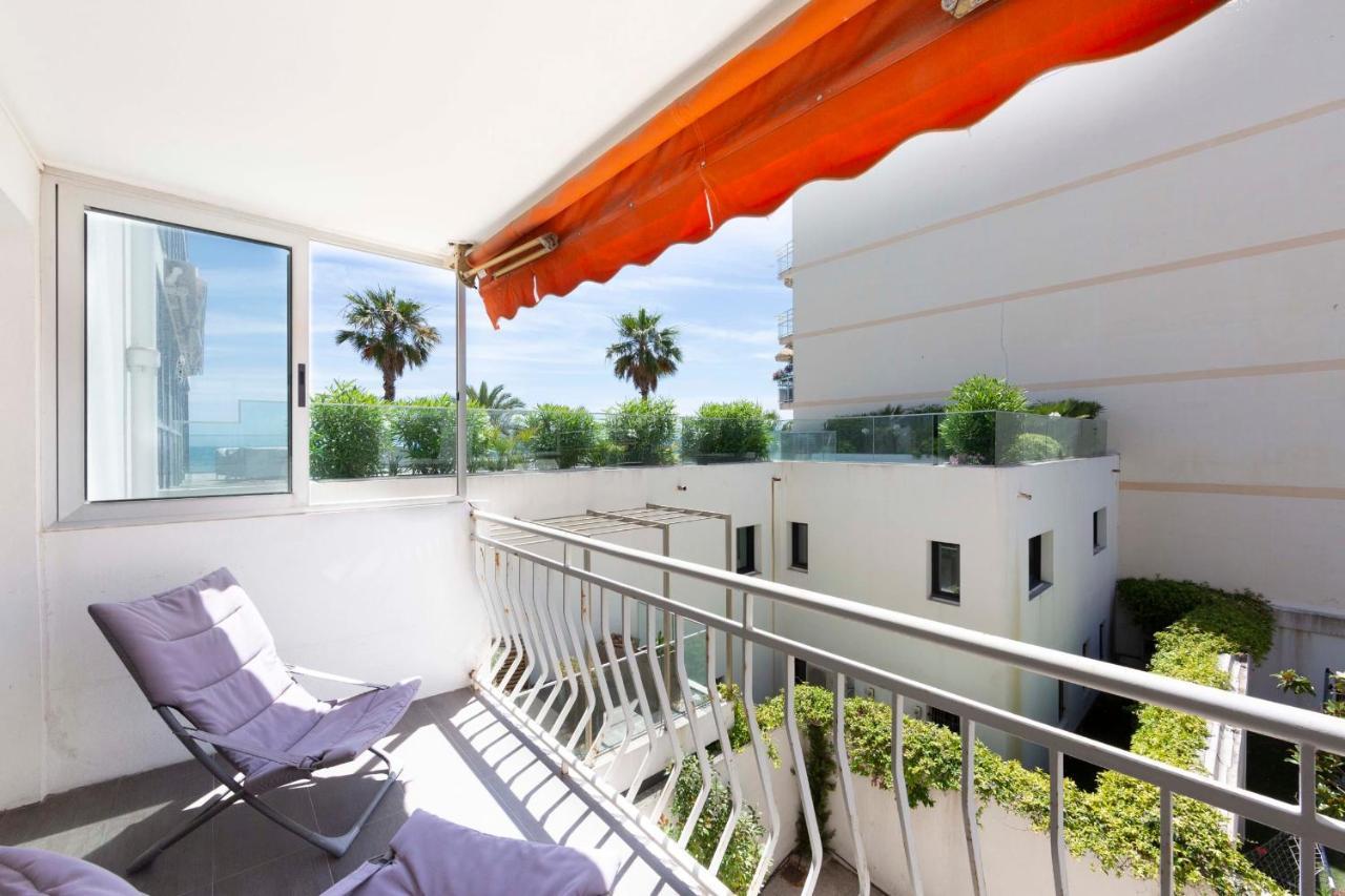 Modern Apartment 2 Bedrooms Quiet Terrace In A Palm Beach Area, 30 Meters From Seaside Cannes Kültér fotó